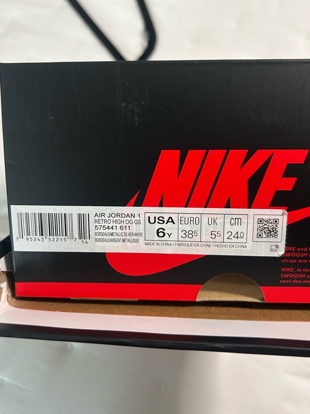 NEW Air Jordan 1 Retro High OG GS - Picture 2 of 2